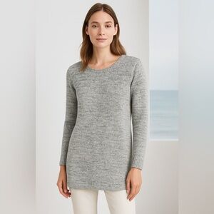 Pure Jill Marled Knit Tunic Sweater — Size Small